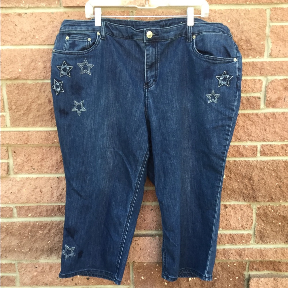 Cj Banks Star Jean Capris 22W